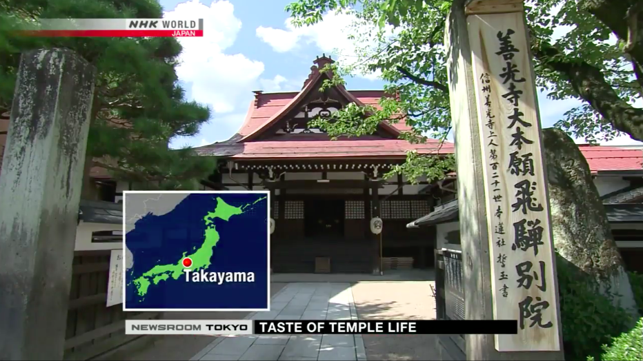 oterastay,NHK,temple hotel, takayama, hidatakayama, temple stay
