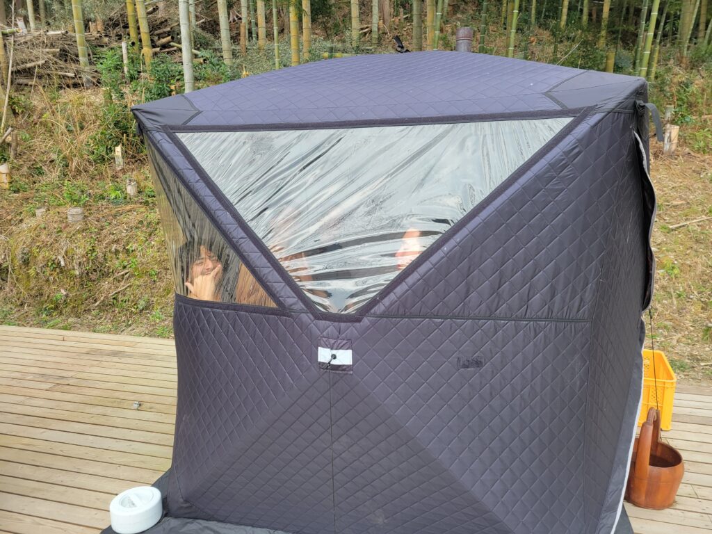 Riverside sauna