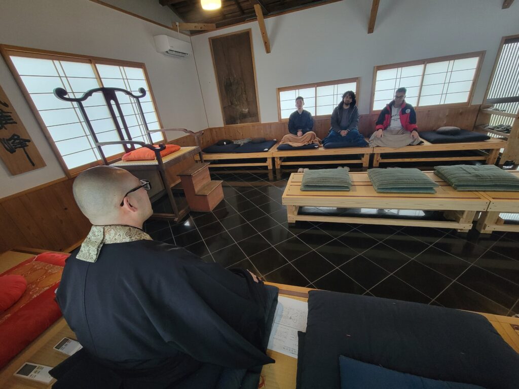 Morning zazen meditation