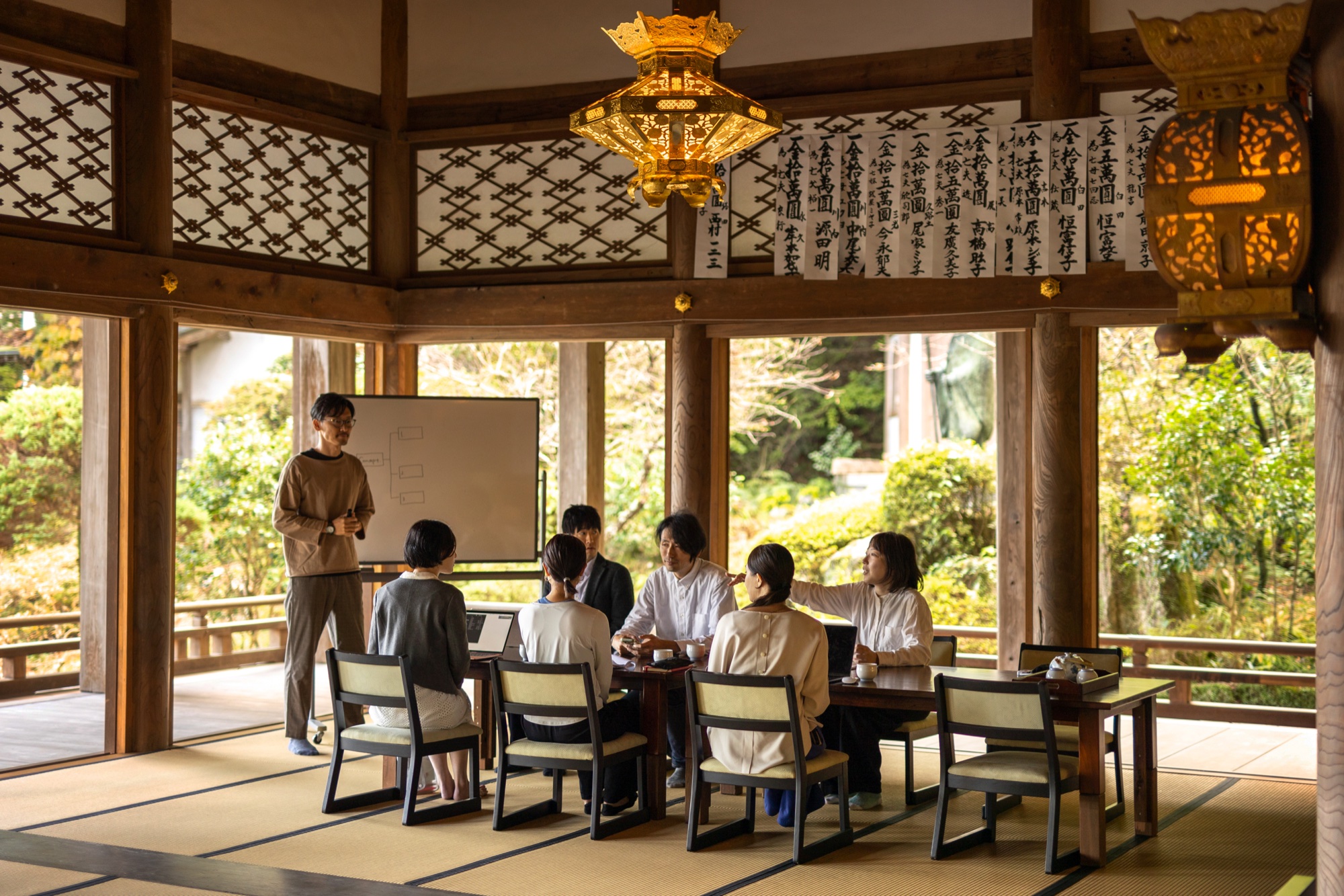 お寺でのチームMTG